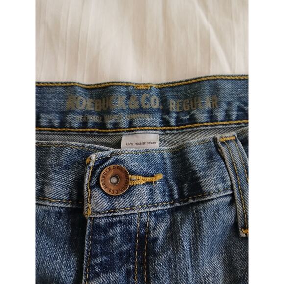 Roebuck and Company Jeans Men 38x30 Blue Light Wash Straight Leg Regular Fit Y2K - Picture 4 of 8